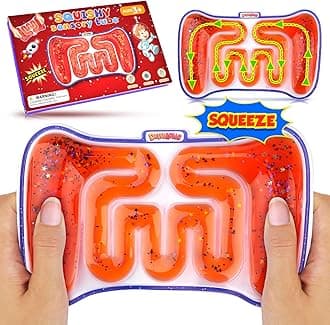 Autism Squishy Sensory Toys for Kids - Fidget Toy Sensory Tube Filled with Colorful Goo, Glitter, Squeeze Toys for Autistic Children, Calming Toys for Kids with Autism - Classroom Prizes