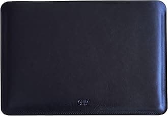 Case 13-inch MacBook Air 2023 M1 M2 chip Genuine Vintage Leather Sleeve A2337 A2179 A1932 (2018-2023) MacBook Pro M1/A2338 A2251 A2289 (2016-2021) (Horizontal, Black)