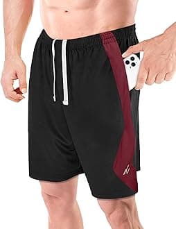 NY Threads Men's Athletic Shorts Quick Dry Loose-Fit Lightweight Running Workout Gym Shorts with Pockets