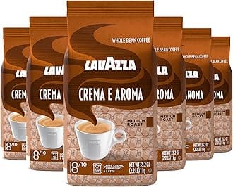 Lavazza Crema E Aroma Coffee Beans, Pack of 6, 6 x 1000g