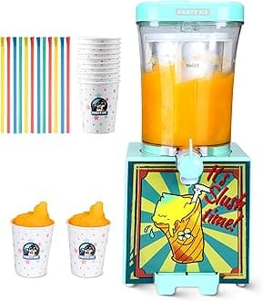 Party IceHome Countertop Slushie Maker Machine, Creates 34 fl oz of Ice Cold Slushy at Home