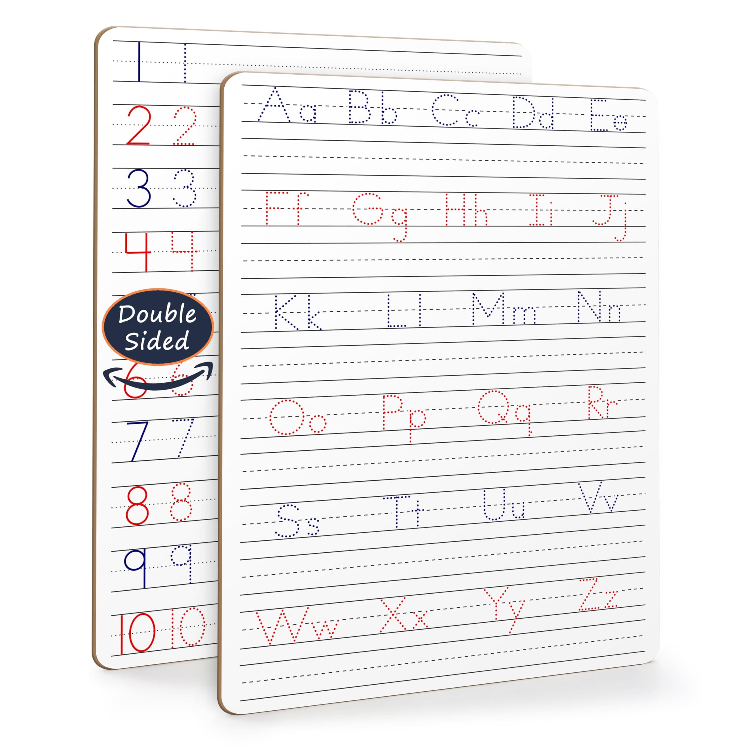 Dry Erase Handwriting Practice for Kids 9 x 12 inch Alphabet Tracing Board Whiteboard Letter Tracing for Kids Ages 3-5 Write and Wipe Alphabet Practice Cards Letters Writing Board