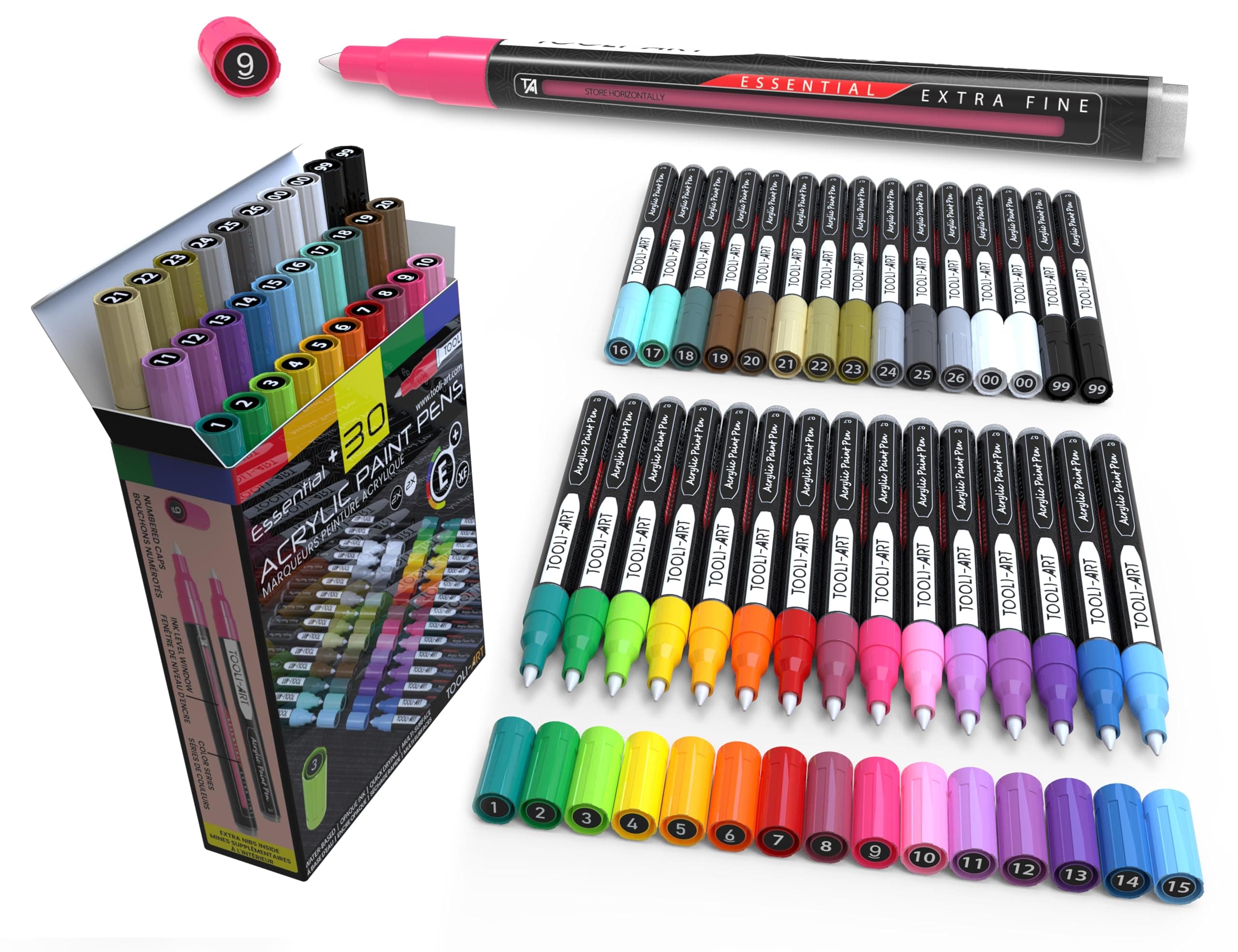 30 Extra Fine Acrylic Paint Pens