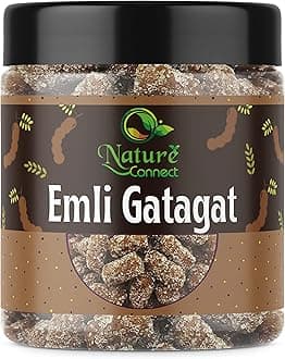 Nature Connect Imli Gatagat Candy 300 gm | Sweet and Sour Tamarind Candy | Tamarind Emly gatagat Candy | Khatta Meetha Chulbuli Imli/Twisted Emly Candy [Jar Pack]