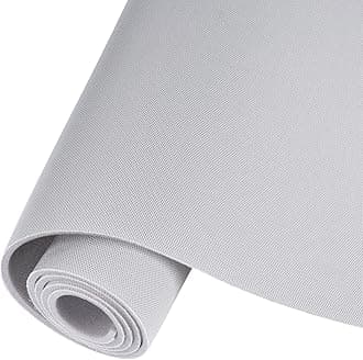 Auto Headliner Fabric Mesh Type 60inx85in with Foam Backing Interior Replacement Headliner Material, for All Vehicles RV Boat Home Roof Upholstery Fabric, Light Grey