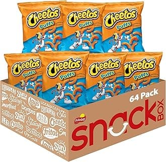Cheese Flavored Snacks, Puffs, 1.375 Ounce (Pack of 64)