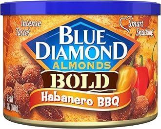 Habanero BBQ Flavored Snack Nut, Non-GMO, Kosher, No Gluten Ingredients, Protein Based Snacking Great For On-The-Go, Barbeques, Holidays, Events, and Lunch, 6 oz. Can