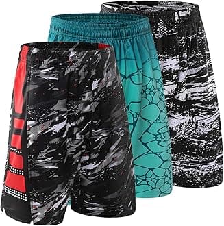 3PCS / Set Men's Running Shorts Quick Dry Running Shorts Basketball Pants Sports Pants (3pcs Short/Set3,XL)