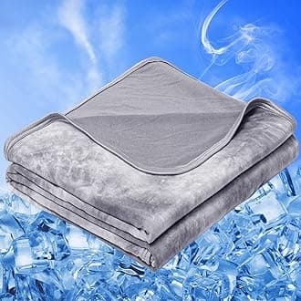 inhand Cooling Blanket King Size (90"x108"), Cooling Blankets for Hot Sleepers, Absorbs Heat to Keep Adults Cool for Summer Nights Sweats, Thin Cold Lightweight Blanket for Couch Bed, All Season Use