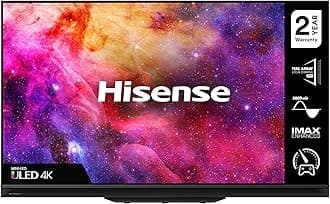 HISENSE 75U9GQTUK Min-LED Series 75-inch 2000-nit 4K UHD Dolby Vision HDR Smart TV with DTS Virtual X, YouTube, Freeview Play and IMAX Enhanced, TUV Certificated (2021 NEW), Operating System VIDAA [Energy Class G]
