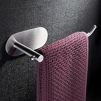 ZUNTO Towel Ring Self Adhesive HandÃ‚ TowelÃ‚ Holder for Bathroom Kitchen Hand Towel Bar No Drilling SUS 304 Stainless Steel Brushed
