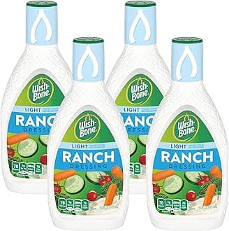 Wish-Bone Light Ranch Salad Dressing, 15 FL OZ (Pack of 4)