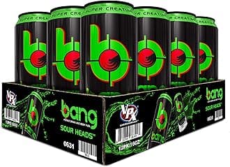 Energy Sour Heads, Sugar-Free Energy Drink, 16-Ounce