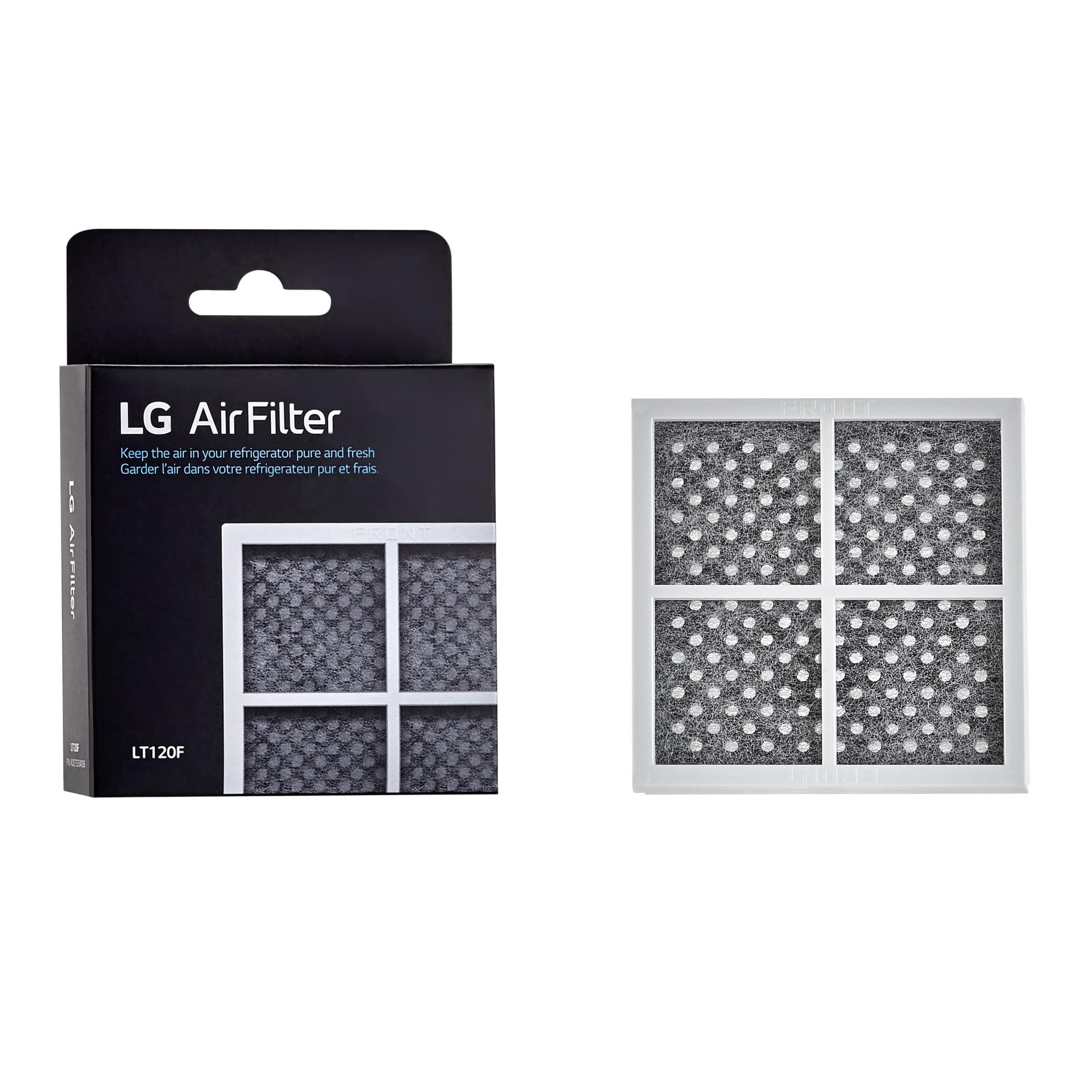 LG 6 Month (LT120F) Replacement Refrigerator Air Filter, 1 Count (Pack of 1), White