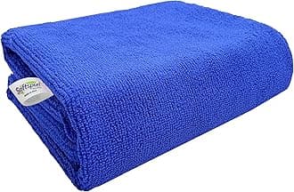 SOFTSPUN Microfiber Hair & Face Care Bath Towel 1pc 60x120cm Blue Ultra Absorbent Super Soft & Comfortable Quick Drying for Men & Women Daily Use for Unisex.