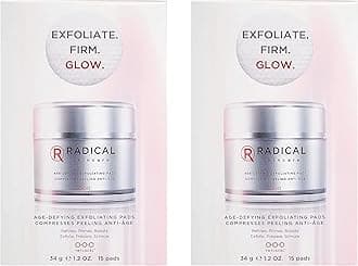 Radical Skincare Age Defying Exfoliating Pads Removes Dead Skin, Evens and Brightens Skin Tone for Radiant Glow | For All Skin Types Including Sensitive Skin | Paraben & Cruelty Free (15 Pads, 2 Pack)