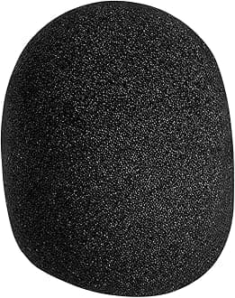 On-Stage Foam Ball-Type Microphone Windscreen, Black