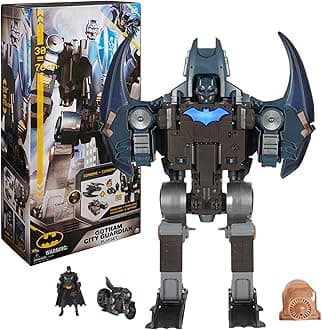 DC Comics, Batman, Gotham City Guardian Playset, 4-in-1 Transformation, Special Batman Figure, Light Effects and Over 40 Sound Effects, Kids Toys for Boys and Girls