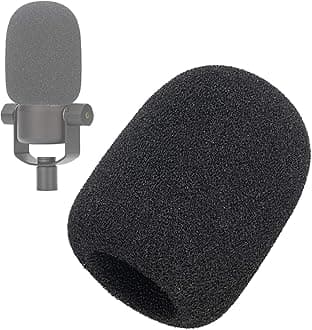SUNMON PodMic Pop Filter Windscreen - Perfect Mic Foam Cover Compatible for Rode PodMic Microphone into Clean Sounding with No Wind Sounds
