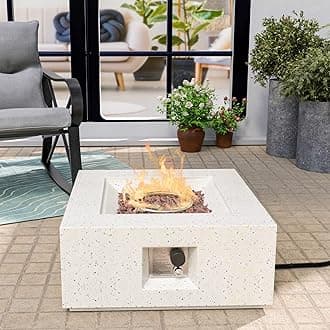 40,000 BTU 27-inch Square Concrete Fire Table
