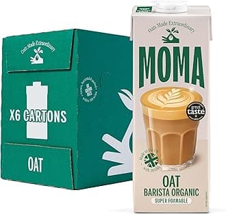 Organic Barista Oat Drink - 6 x 1L - 100% Plant Based Milk Alternative - Made from British Organic Oats - Vegan - Gluten Free - Fully Foamable - No Added Sugar - GMO Free - Made in the UK