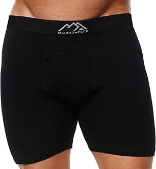 Merino.techMerino Wool Underwear Mens - 100% Merino Wool Base Layer Boxer Briefs for Men