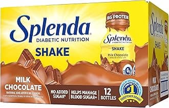 Diabetes Care Shakes - Meal Replacement Shake, 8 Fluid Ounces Per Bottle (Milk Chocolate, 12 Pack)