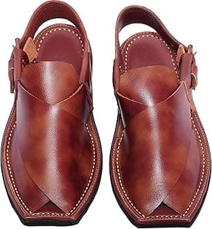 GENERICPeshawari Sandal for Men - (Tan Two Tone)