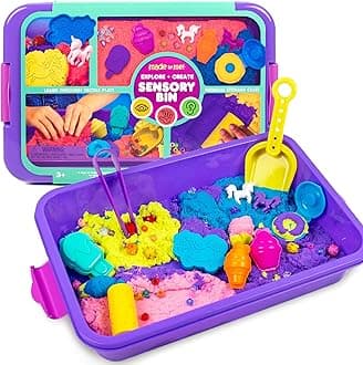 Explore + Create Unicorn Sensory Bin - Sensory Bins for Toddlers - All-in-One Tactile Sensory Toys - Learn Through Play Toys - Unique Fine Motor Toys & Magical Sensory Experience