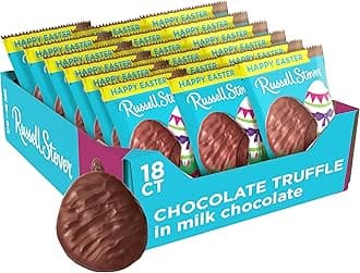 Easter Chocolate Truffle Milk Chocolate Easter Egg, 1.3 oz. (Pack of 18)