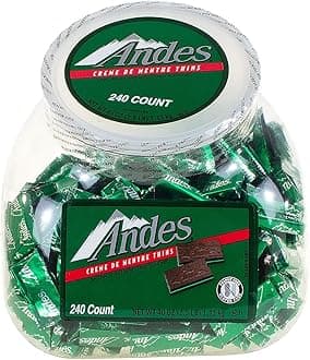 Andes Creme de Menthe Thins, 240 Piece Tub
