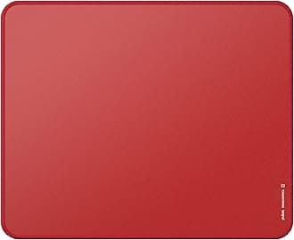 Pulsar - Paracontrol M Esports Level Premium Gaming Mouse Pad v2 - Medium to High Speed Pad Stitched Edge Durable Hybrid Top Surface 10.23 x 13 (M, Red)
