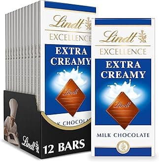 EXCELLENCE Extra Creamy Milk Chocolate Bar, Milk Chocolate Candy, 3.5 oz. (12 Pack)