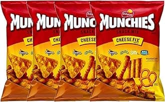 NEW Munchies Cheese Fix Flavored Snack Mix Doritos, Cheetos, Sun Chips, Rold Gold (4, 8oz Party)