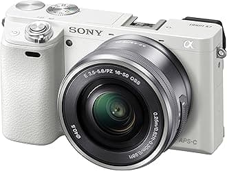 Alpha a6000 Mirrorless Digital Camera with 16-50 mm Lens, 24 MP (White)