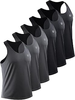 Neleus Men's 3 Pack Workout Running Tank Top Sleeveless Gym Athletic Shirts