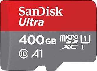SanDisk 400GB Ultra microSDXC UHS-I Memory Card with Adapter - 120MB/s C10 U1 Full HD A1 Micro SD Card - SDSQUA4-400G-GN6MA
