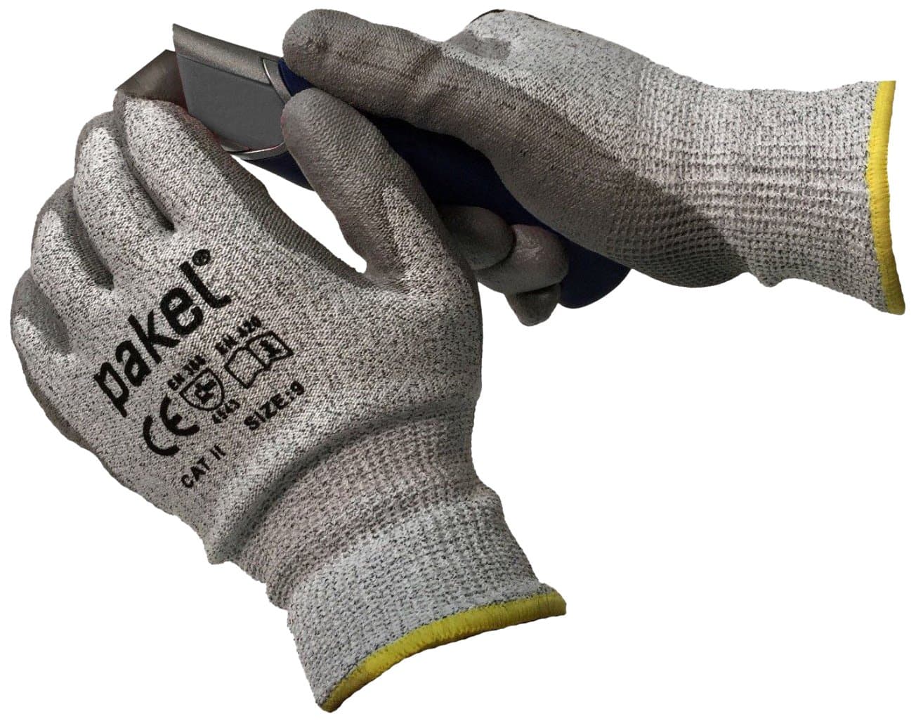 Pakel High Performance EN388 CE Level 5 Cut Resistant Knit Wrist Gloves