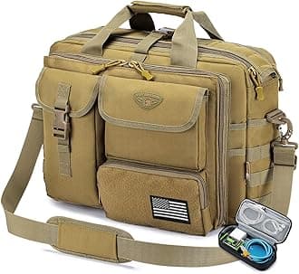 Stypos Tactical Messenger Bag,14inch/15.6inch/17.3inch Briefcase for Man Military Laptop Bag, Flight Work Bags for Pilots