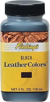 Leathercolors 4 oz, Black,50-2026-BK