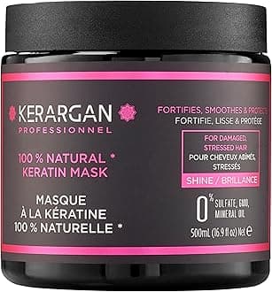 KERARGAN - Ultra Repairing Hair Mask with Keratin for Damaged and Stressed Hair - Strengthens, smooths, and protects - Sulfate-Free, GMO-Free, Mineral Oil-Free - 16.9 fl oz