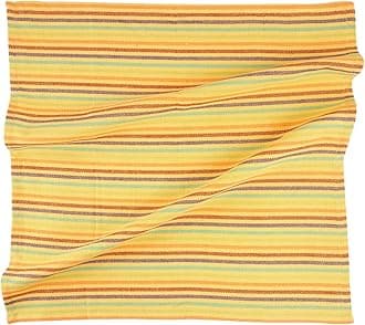 FINGERCRAFT Table Napkins 100% Cotton Yarn Dyed Thick Fabric Cloth Napkins High GSM Napkins 20in x 20in Washable and Reusable for Kitchen Hotels Wedding (Yellow Multi Stripe, Set of 6)