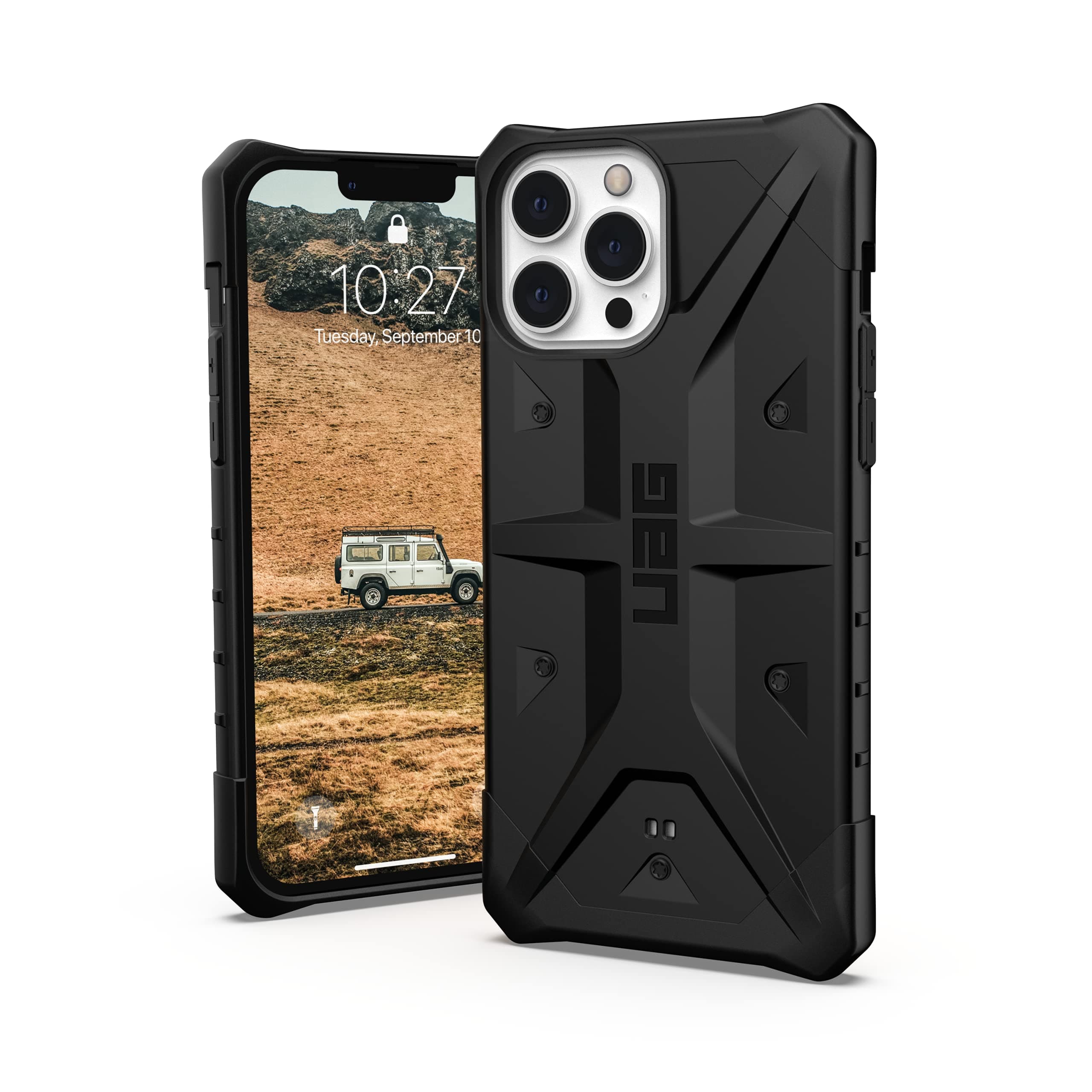 URBAN ARMOR GEAR UAG Designed for iPhone 13 Pro Max Case Black Rugged Lightweight Slim Shockproof Pathfinder Protective Cover, [6.7 inch Screen]