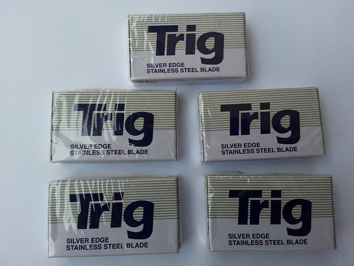 TRIG Silver Edge Stainless Double Edge Razor Blades (50)