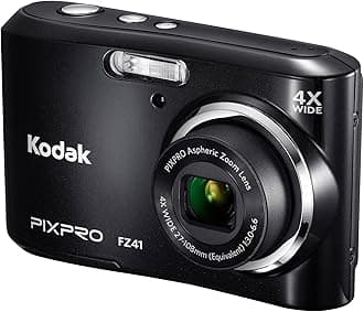 Kodak PIXPRO Friendly Zoom FZ41 16 MP Digital Camera with 4x Optical Zoom and 2.7" LCD Screen (Black)