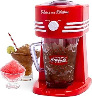 Nostalgia Coca-Cola 40-Ounce Frozen Beverage Small_Home_appliances, Stainless Steel, Red