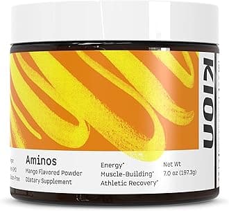 Aminos Essential Amino Acids Powder - Amino Acid Nutritional Supplements, Aminos Powder, Essential Amino Energy No Caffeine, EAAs Amino Acids Powder, BCAA EAA - 30 Servings, Mango