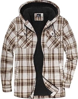 SCODI Hoodies for Men Heavyweight Fleece Sweatshirt - Full Zip Up Thick Sherpa Lined