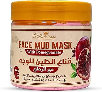ECOLYTE+ Face Mud Mask, Spa Quality, Pore Reducer, Blackheads & Oily Skin, Skincare for Women & Men, Deeply Cleanse Exfoliate, Blemish fighting Prowess - (Pomegranate, 500g)