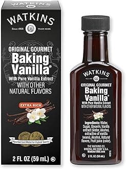 Watkins All Natural Original Gourmet Baking Vanilla with Pure Extract, 2 fl. oz. Bottle, 1-Pack